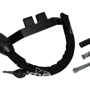 Antirobos-slot. Passend op Piaggio Zip 2000 /Zip 4T E5. Dt Zadel/Stuurslot past alleen op de Zip iget 4T 3V E5 uitvoering. De bevestigingspunten zijn anders dan bij een 2V.