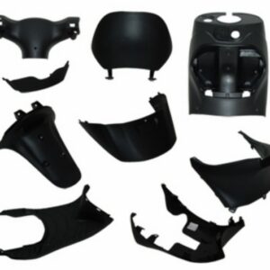 Binnenkappenset 9 delig Zwart. Passend op Piaggio Zip 2000