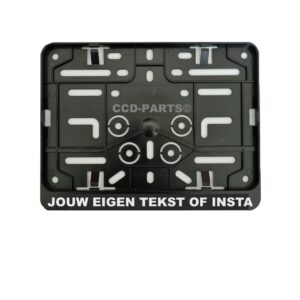 Custom kentekenplaathouder motor formaat max.18 letters