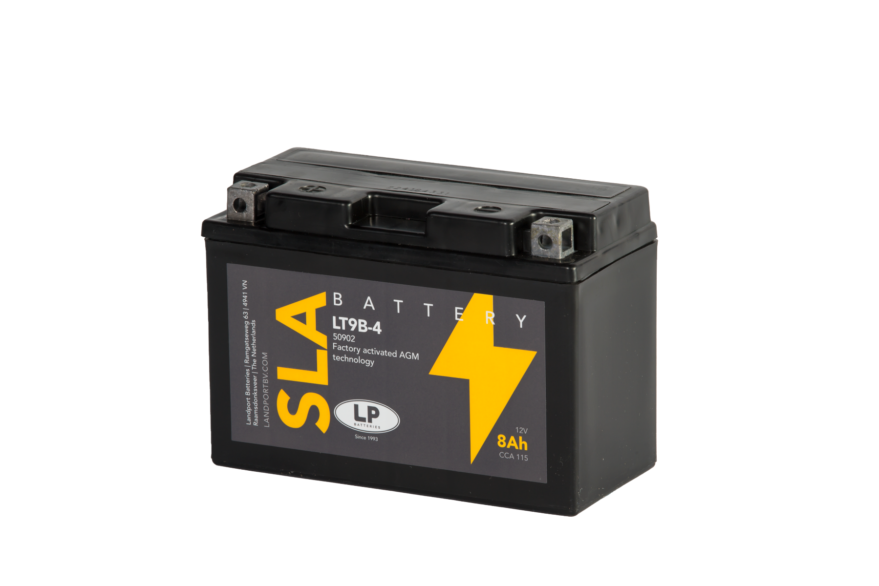 Accu Landport YT9B-4 SLA (12V/9A) - Afbeelding 2