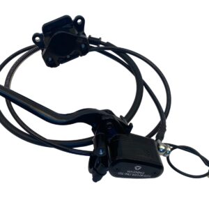 Complete remset bestaande uit remhendel compleet met leiding en klauw | Yadea G05 achterzijde